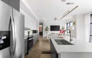 Atlanta, Georgia Airbnb real estate photography of kitchen.